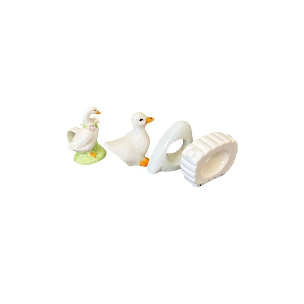 Vintage Animal Porcelain Napkin Rings Set of 4 Made In Japan 2.5" - 3" Tall - Picture 4 of 8